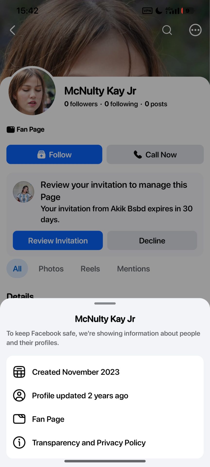 Old Facebook Page|| 2021-2023 created Facebook page — photo 2