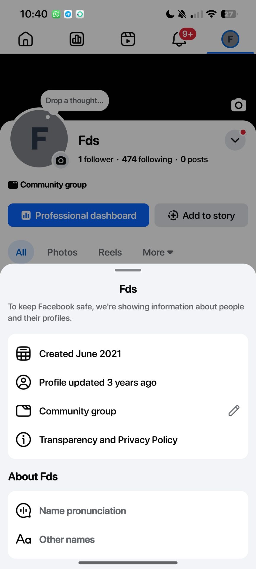 Old Facebook Page|| 2021-2023 created Facebook page — photo 7